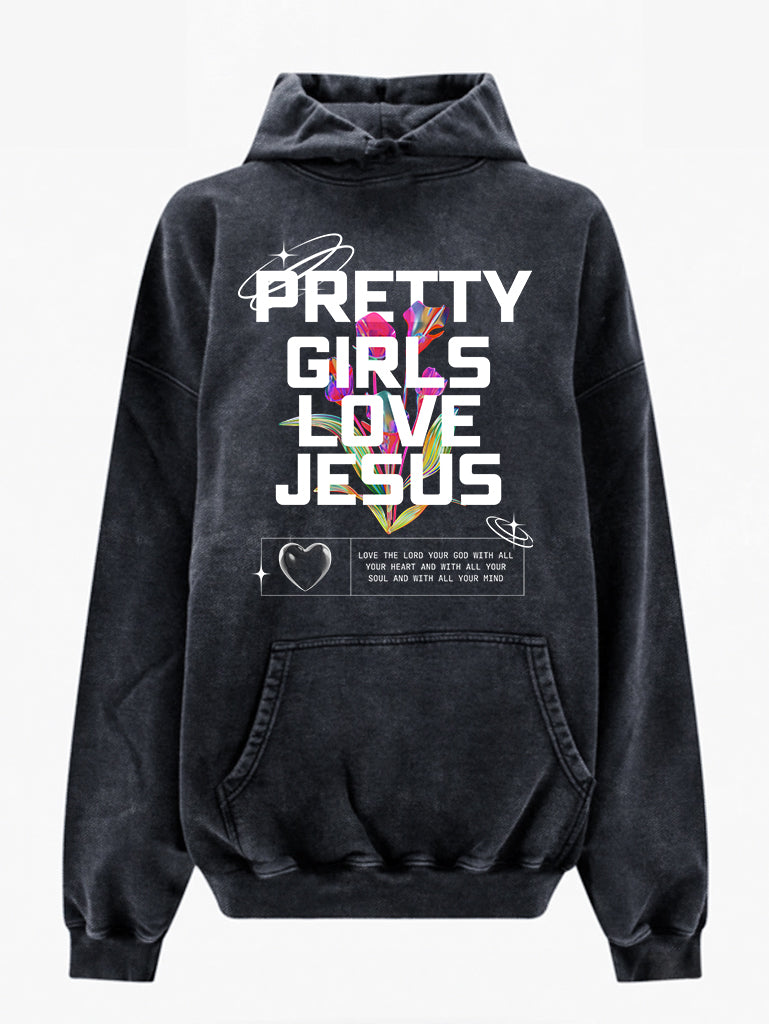 Love Jesus Vintage Hoodie