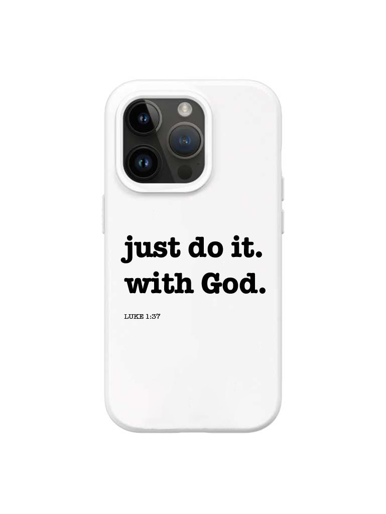 Luke 1:37 Iphone Case