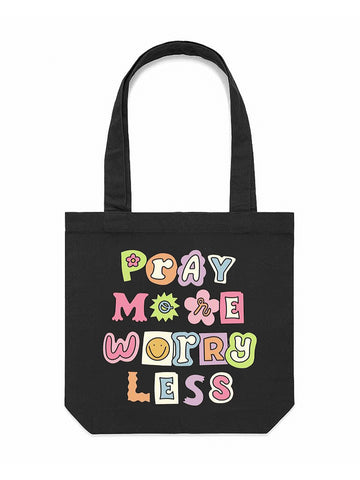 Pray More Tote Bag