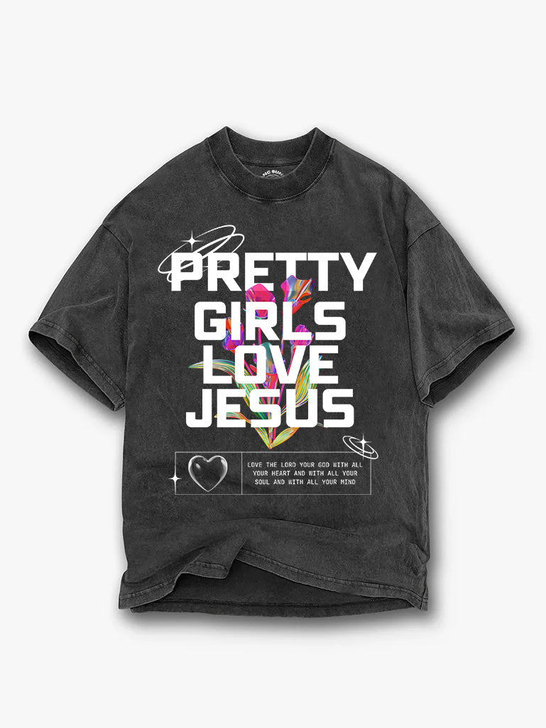 This Girl Loves Jesus Ladies T Shirt This Girl Loves Jesus Ladies T Shirt