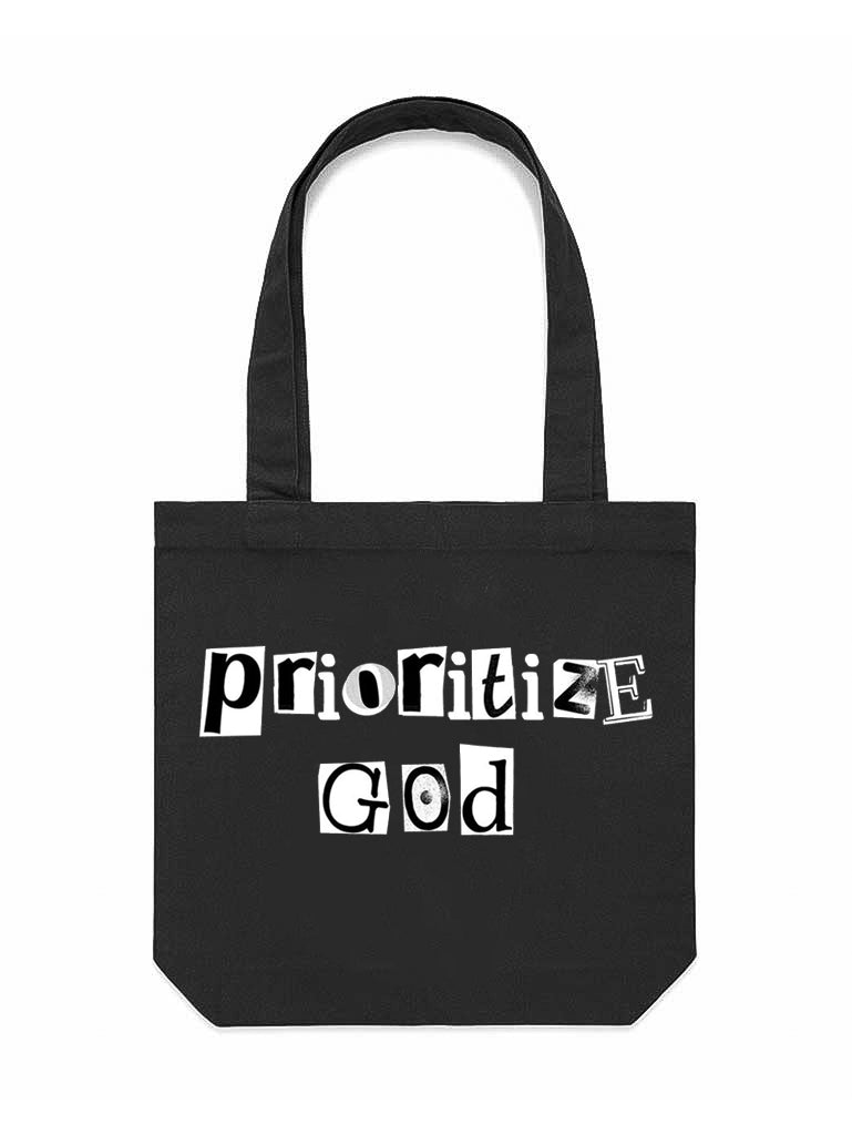Prioritize God Tote Bag
