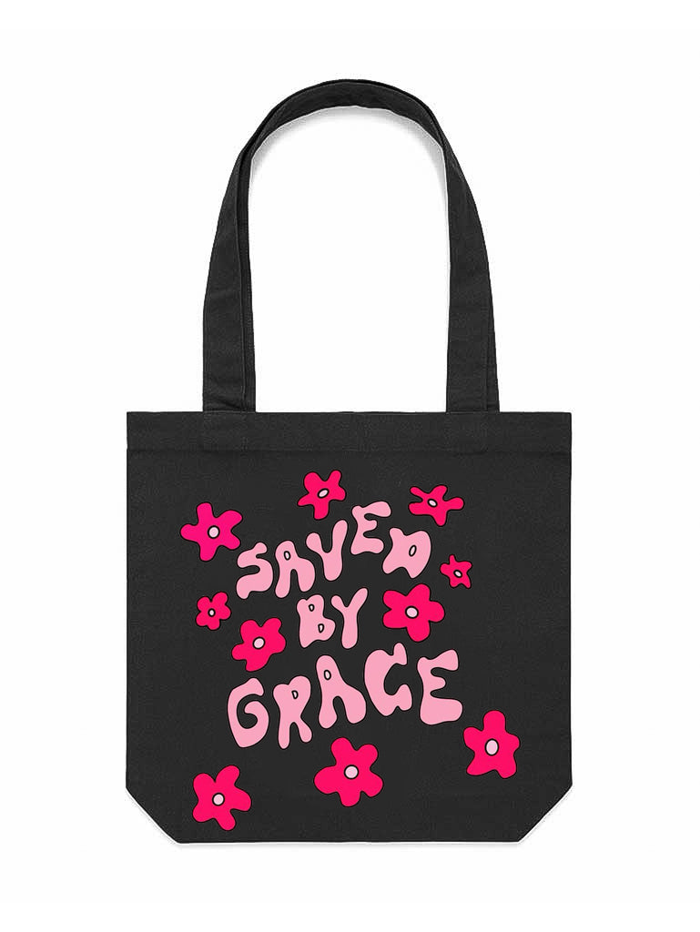 Saved By Grace Tote Bag