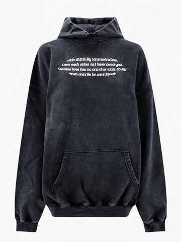 John 15:12-13 Vintage Hoodie